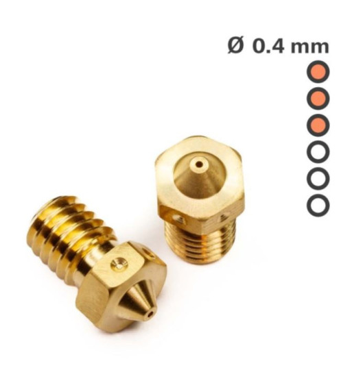 Prusa E3D Nozzle V6 Brass (0.4/0.6)