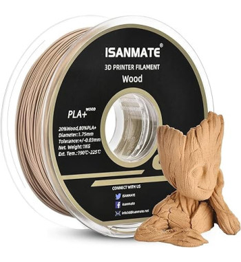 iSANMATE PLA Wood Pine 3D Filament 1.75mm 1kg