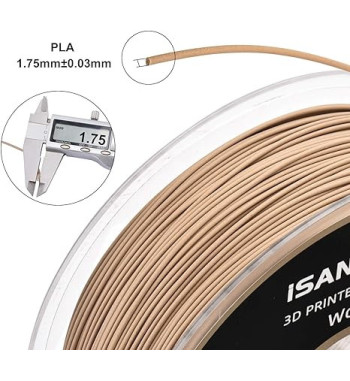 iSANMATE PLA Wood Pine 3D Filament 1.75mm 1kg