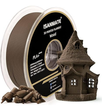 iSANMATE PLA Wood Sandalwood 3D Filament 1.75mm 1kg