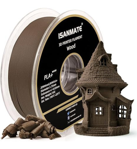 iSANMATE PLA Wood Sandalwood 3D Filament 1.75mm 1kg