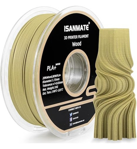 iSANMATE PLA Wood Vera 3D Filament 1.75mm 1kg