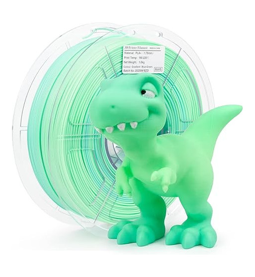 iSANMATE PLA+ Gradient Blue Green 3D Filament 1.75mm 1kg