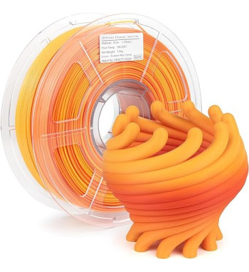 iSANMATE PLA+ Gradient Red Orange 3D Filament 1.75mm 1kg