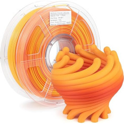 iSANMATE PLA+ Gradient Red Orange 3D Filament 1.75mm 1kg