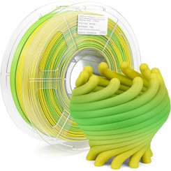 iSANMATE PLA+ Gradient Yellow Green 3D Filament 1.75mm 1kg