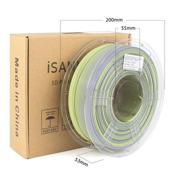 iSANMATE PLA+ Gradient Yellow Purple 3D Filament 1.75mm 1kg