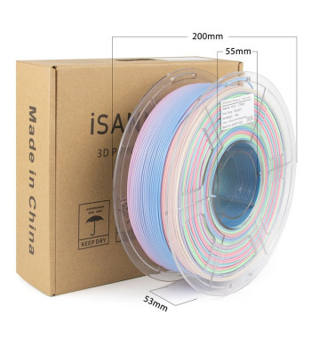 iSANMATE PLA+ Gradient Pink Green Blue 3D Filament 1.75mm 1kg