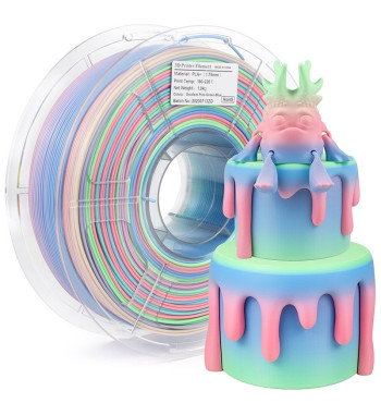iSANMATE PLA+ Gradient Pink Green Blue 3D Filament 1.75mm 1kg