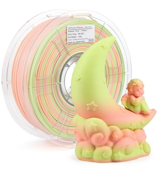 iSANMATE PLA+ Gradient Pink CandyGreen 3D Filament 1.75mm 1kg