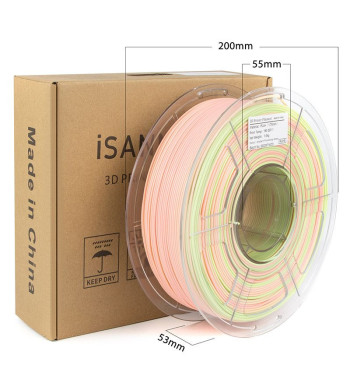 iSANMATE PLA+ Gradient Pink CandyGreen 3D Filament 1.75mm 1kg