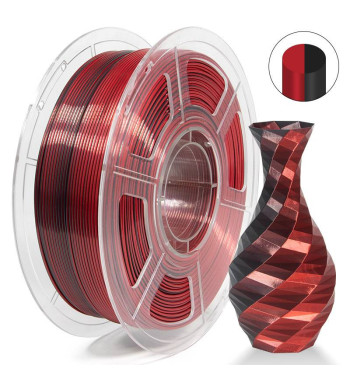 iSANMATE PLA Silk Dual Black Red 3D Filament 1.75mm 1kg