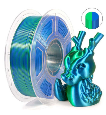 iSANMATE PLA Silk Dual Blue Green 3D Filament 1.75mm 1kg