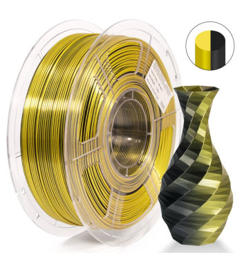 iSANMATE PLA Silk Dual Gold Black 3D Filament 1.75mm 1kg