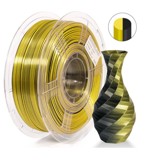 iSANMATE PLA Silk Dual Gold Black 3D Filament 1.75mm 1kg