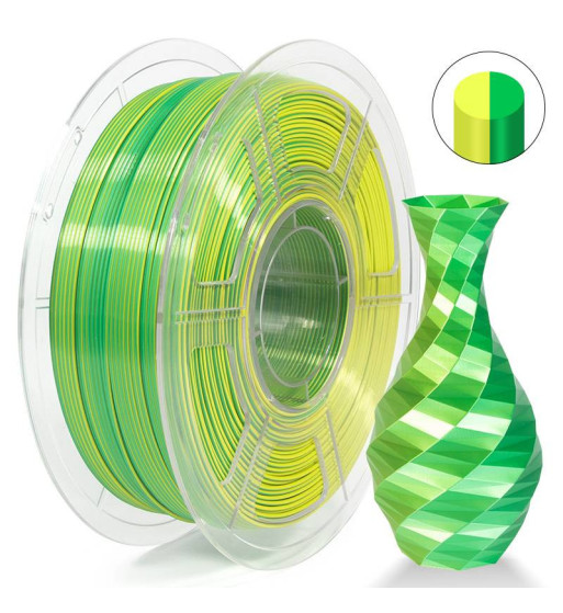 iSANMATE PLA Silk Dual Gold Green 3D Filament 1.75mm 1kg