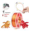 iSANMATE PLA Silk Dual Gold Red 3D Filament 1.75mm 1kg