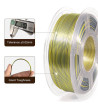 iSANMATE PLA Silk Dual Gold Silver 3D Filament 1.75mm 1kg