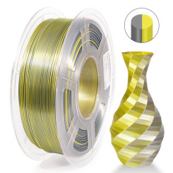 iSANMATE PLA Silk Dual Gold Silver 3D Filament 1.75mm 1kg