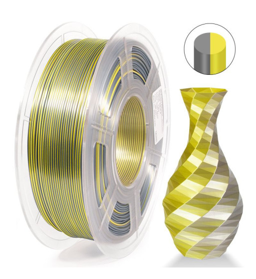 iSANMATE PLA Silk Dual Gold Silver 3D Filament 1.75mm 1kg