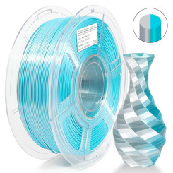 iSANMATE PLA Silk Dual Lake Green Silver 3D Filament 1.75mm 1kg