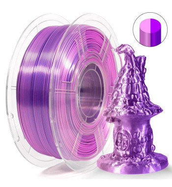 iSANMATE PLA Silk Dual Pink Purple 3D Filament 1.75mm 1kg