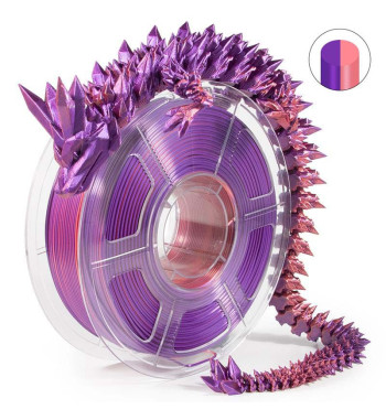 iSANMATE PLA Silk Dual Red Purple 3D Filament 1.75mm 1kg