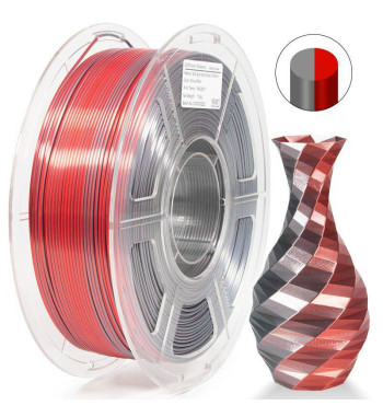 iSANMATE PLA Silk Dual Red Silver 3D Filament 1.75mm 1kg