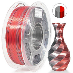 iSANMATE PLA Silk Dual Red Silver 3D Filament 1.75mm 1kg