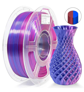 iSANMATE PLA Silk Dual Rose Red Blue 3D Filament 1.75mm 1kg