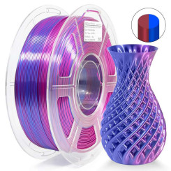 iSANMATE PLA Silk Dual Rose Red Blue 3D Filament 1.75mm 1kg