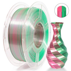 iSANMATE PLA Silk Dual Rose Red Green 3D Filament 1.75mm 1kg