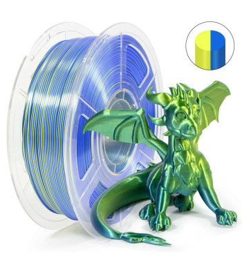 iSANMATE PLA Silk Dual Yellow Blue 3D Filament 1.75mm 1kg