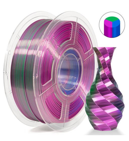 iSANMATE PLA Silk Tri Blue Green Purple 3D Filament 1.75mm 1kg