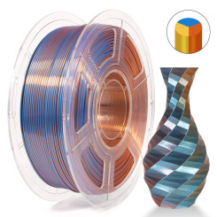 iSANMATE PLA Silk Tri Copper Blue Gold 3D Filament 1.75mm 1kg