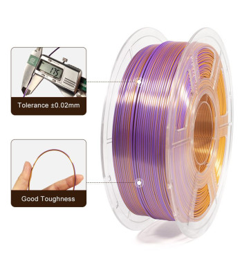 iSANMATE PLA Silk Tri Gold Purple Copper 3D Filament 1.75mm 1kg