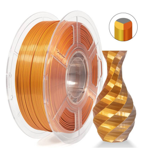 iSANMATE PLA Silk Tri Gold Silver Copper 3D Filament 1.75mm 1kg