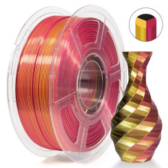 iSANMATE PLA Silk Tri Red Gold Black 3D Filament 1.75mm 1kg