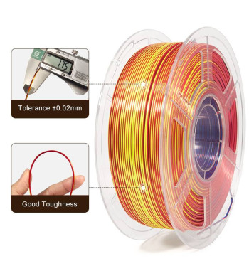 iSANMATE PLA Silk Tri Red Yellow Blue 3D Filament 1.75mm 1kg