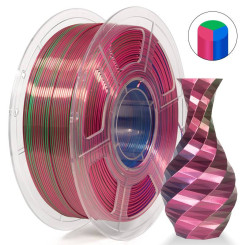 iSANMATE PLA Silk Tri Rose Red Green Blue 3D Filament 1.75mm 1kg