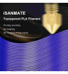 iSANMATE PLA Clear Blue 3D Filament 1.75mm 1kg