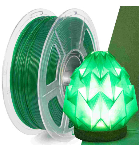 iSANMATE PLA Clear Green 3D Filament 1.75mm 1kg