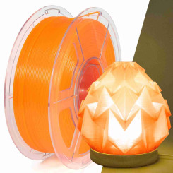 iSANMATE PLA Clear Orange 3D Filament 1.75mm 1kg