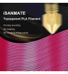 iSANMATE PLA Clear Purple 3D Filament 1.75mm 1kg