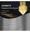 iSANMATE PLA Clear Grey 3D Filament 1.75mm 1kg