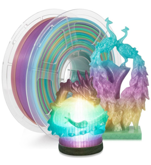 iSANMATE PLA Clear Rainbow 3D Filament 1.75mm 1kg