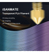 iSANMATE PLA Clear Rainbow 3D Filament 1.75mm 1kg