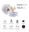 iSANMATE PLA High Speed Rainbow Frosting Cake 3D Filament 1.75mm 1kg