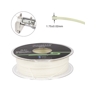 iSANMATE PLA Glow Green 3D Printer Filament 1.75mm 1kg