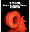 iSANMATE PLA Glow Red 3D Printer Filament 1.75mm 1kg